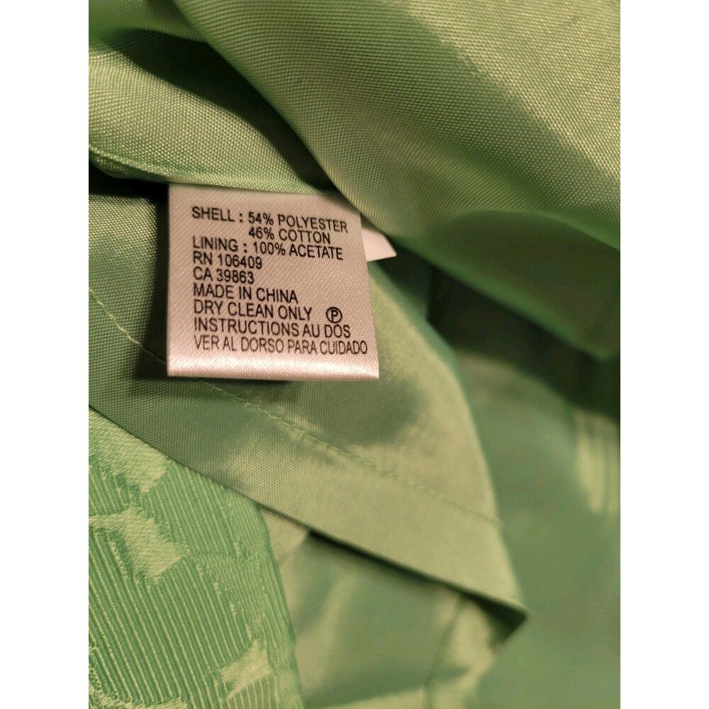 Tahari Arthur S. Levine Women's Green Lime Sleveless Lined Dress Size 2 - Picture 9 of 14
